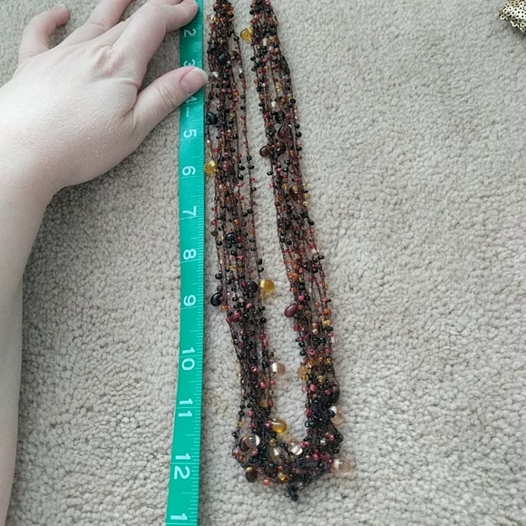 Mixed color layered necklace - Picture 4 of 4